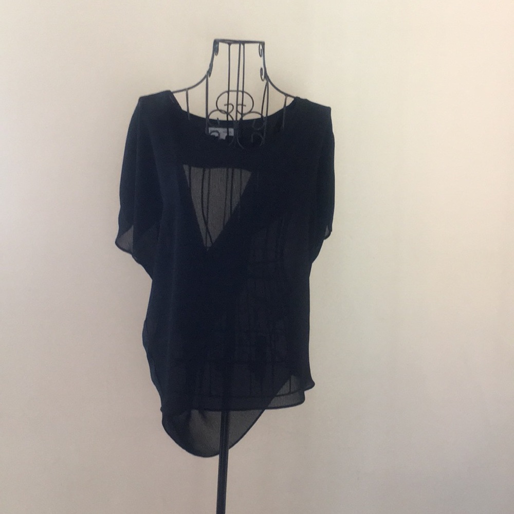 BCBGeneration sheer blouse